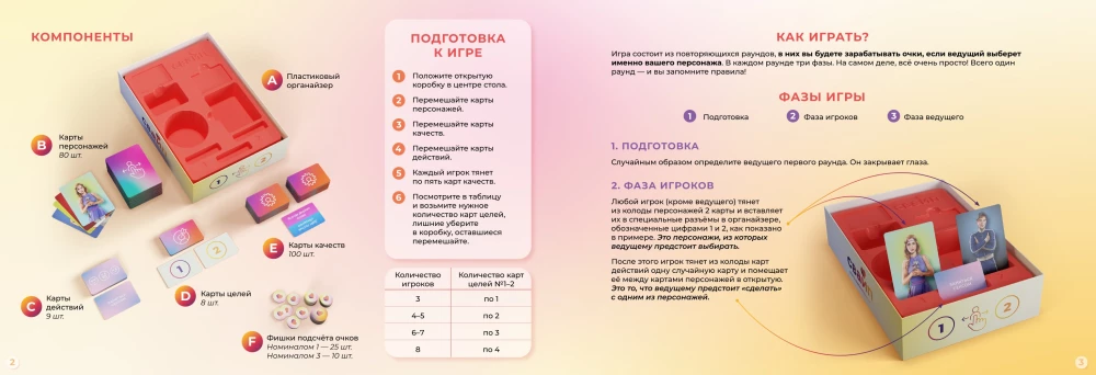 Настольная игра - Свайп. Кого выберешь ты?